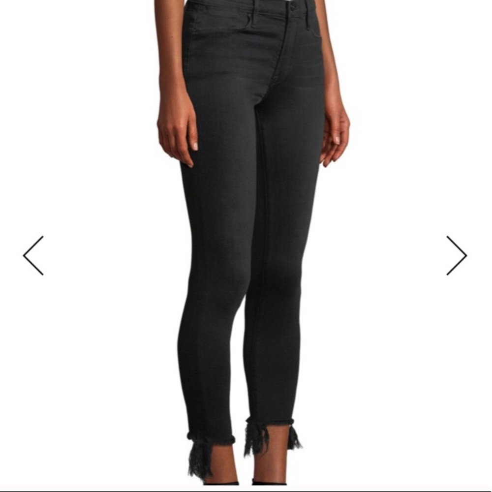 FRAME Le High Skinny Stiletto Frayed Hem Jeans